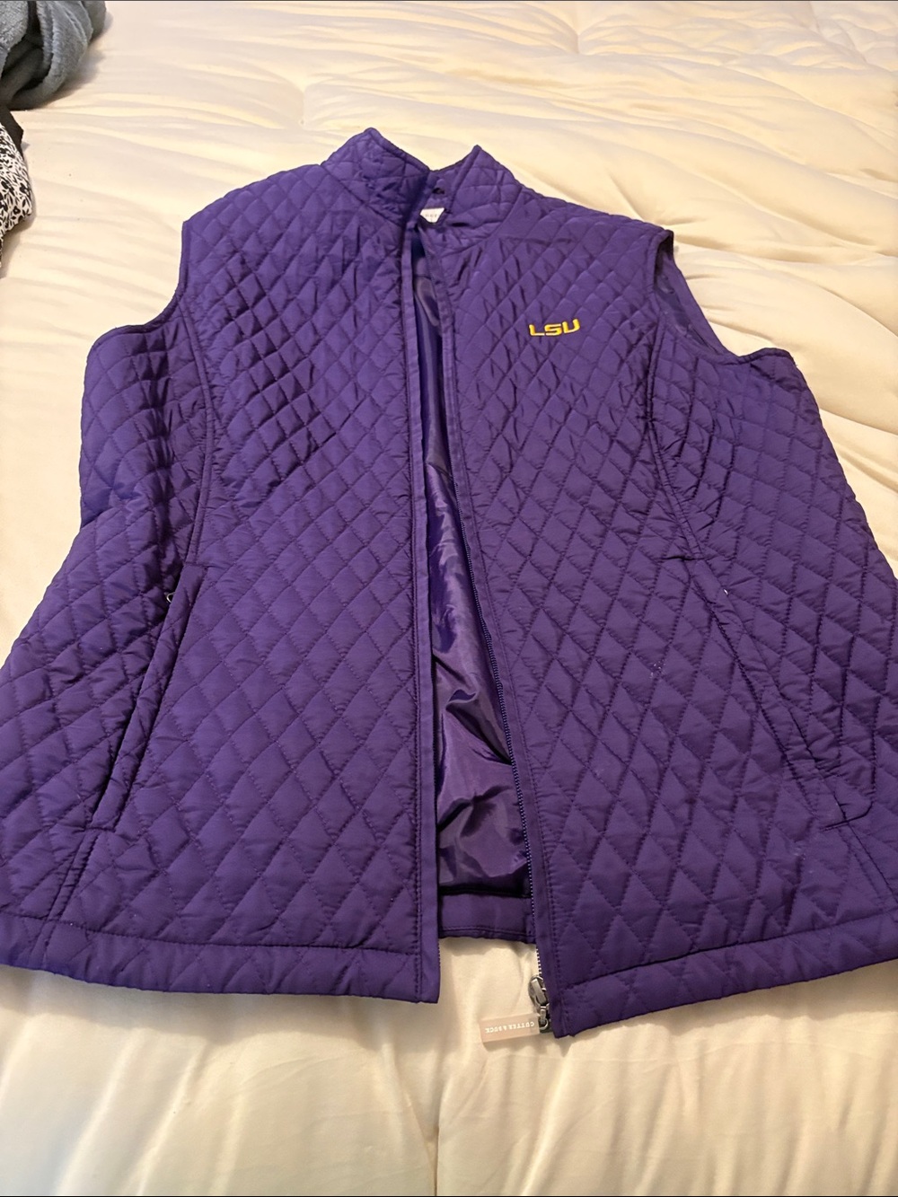 Cutter & Buck Quilted Purple Vest